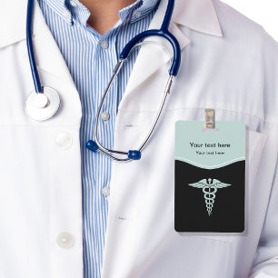 Medical Caduceus Symbol Design ID Badge