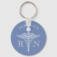 Medical Caduceus Symbol Nurse Monogram