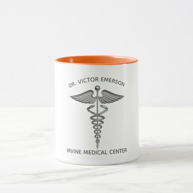 Medical Caduceus Symbol Personalised Mug (Center)