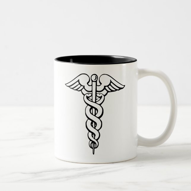 Medical Caduceus Symbol Professional Mug (Right)