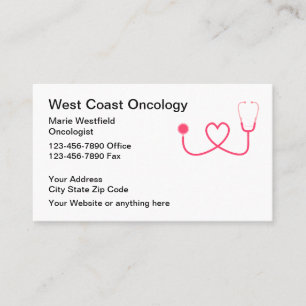 Medical Cancer Oncologist Business Card