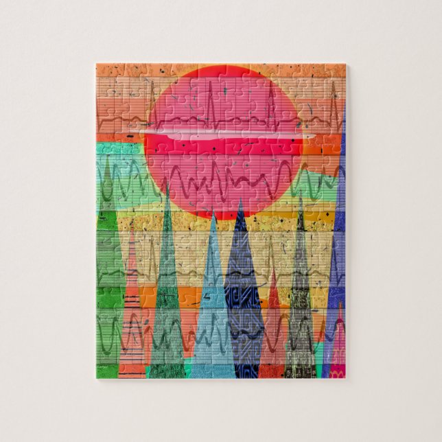 Medical Cardiac Rhythm Forest Dreams Jigsaw Puzzle (Vertical)