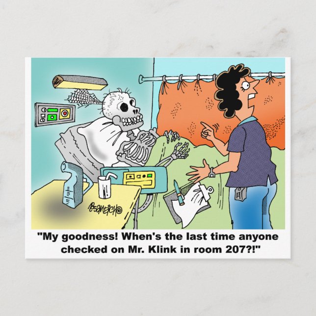 Medical Cartoon Humour Postcard (Front)