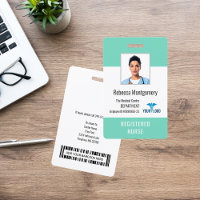 Medical Centre Employee Nurse Photo ID