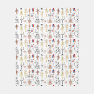 Medical Charts full colour Fleece Blanket