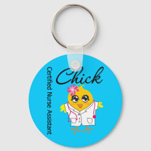 Medical Chick v2 Certified Nurse Assistant Key Ring