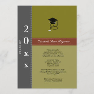 Medical Classic Cap : Grey & Maroon Invitation