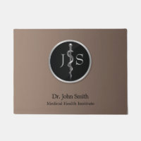 Medical Classy Noble Silver Rod of Asclepius