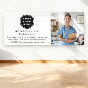 Medical Clinic Health Business Logo Photo Banner