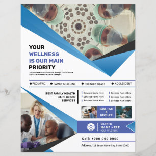 Medical Clinic Service Flyer Template