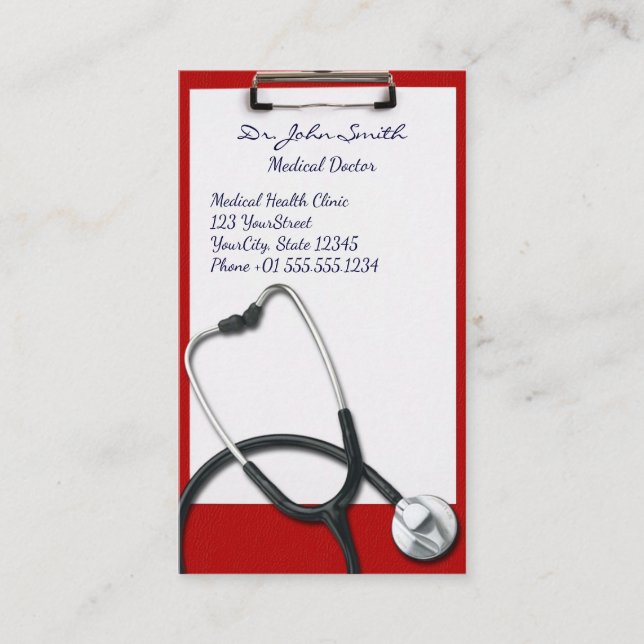 Medical Clipboard with Stethoscope - Appointment (Front)