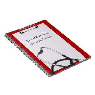 Medical Clipboard with Stethoscope - Notebook
