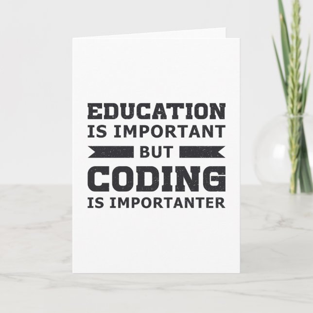Medical Coder Coding Is Importanter ICD Programmer Card (Front)