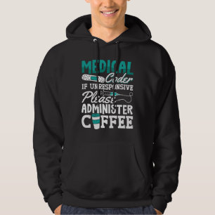 Medical Coder Coffee Assistant ICD Coding Hoodie