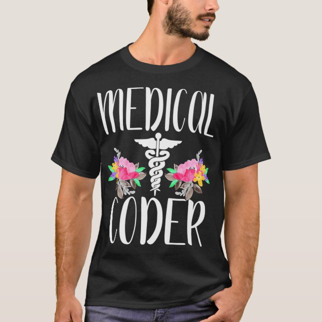 Medical coder Cute medical billing coding gift tee (Front)