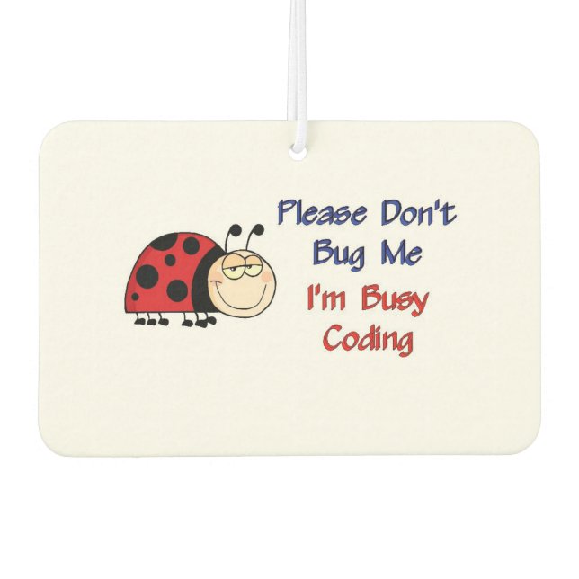 Medical Coder Ladybug2 Car Air Freshener (Front)