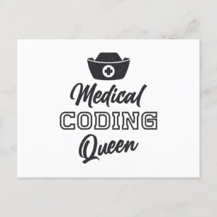 Medical Coder Queen Coding ICD Programmer Gift Postcard