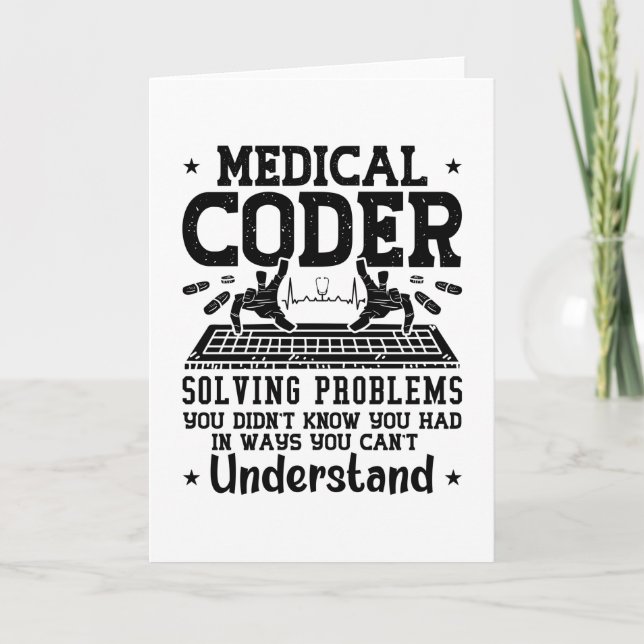 Medical Coder Solving Problems Coding Assistant Card (Front)