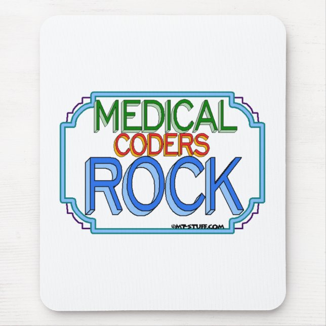 Medical Coders Rock Mouse Mat (Front)