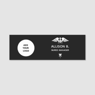 Medical Company Logo Professional Employee Custom Name Tag