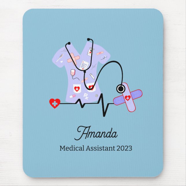 Medical Congratulations Keepsake School office Mouse Mat (Front)