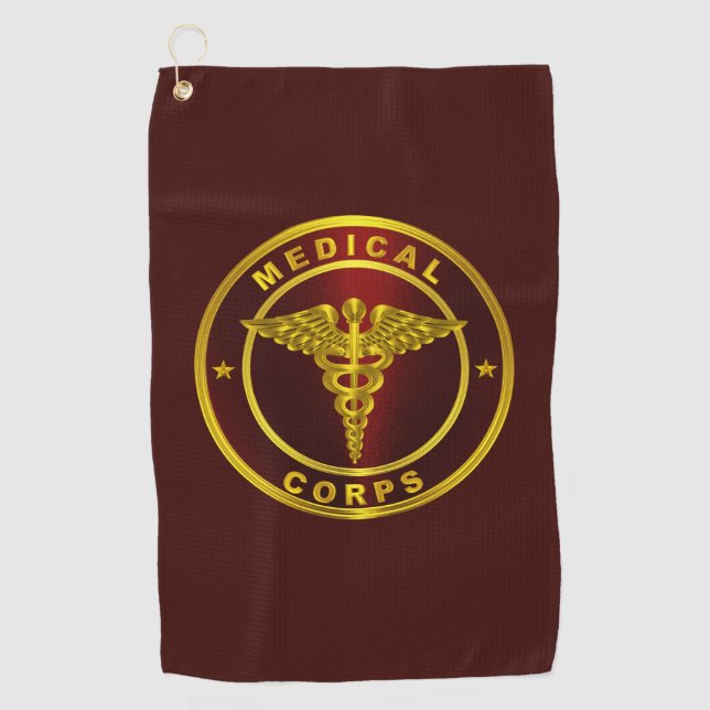 Medical Corps  Golf Towel (Front)