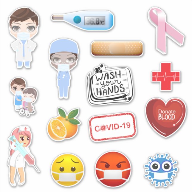 Medical covid-19 corona hospital masks germs (Front)