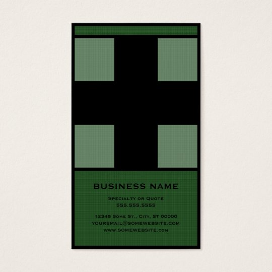 medical cross business card