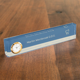 Medical Dentist Office Classy Desk Name Plates