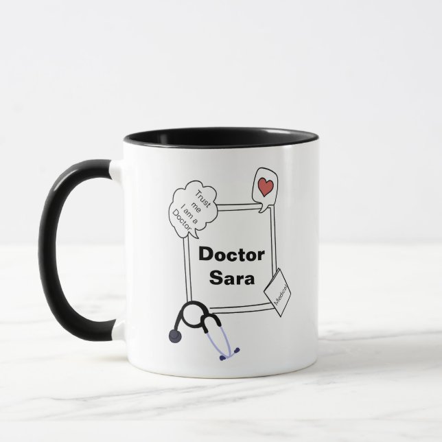 Medical Design Gift for Doctor Mug (Left)