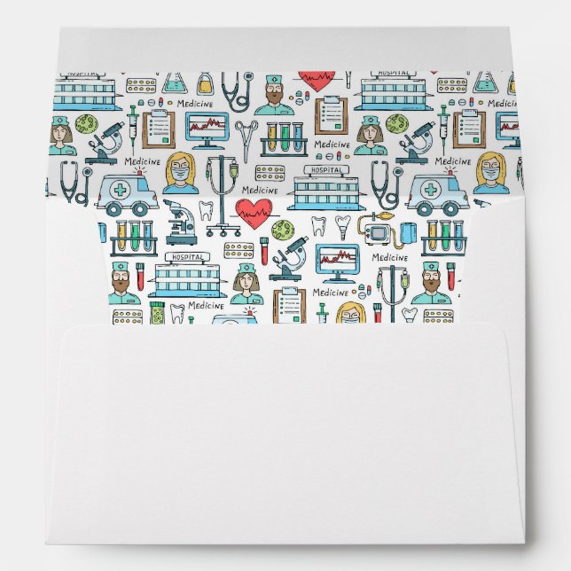Medical Design Pattern Envelope (Back (Bottom))