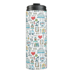 Medical Design Pattern Thermal Tumbler