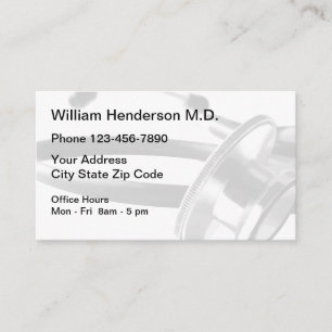 Medical Doctor Appointment Business Card