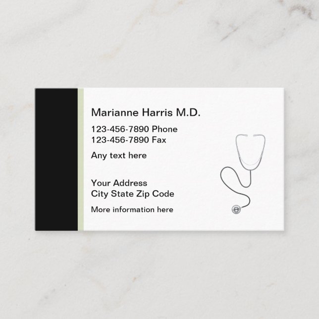 Medical Doctor Appointment Cards (Front)