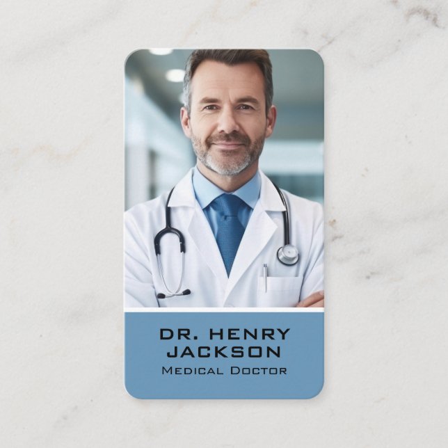 Medical Doctor at Hospital | Health Business Card (Front)