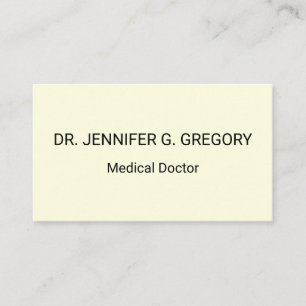 Medical Doctor Business Card