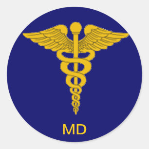 Medical Doctor Caduceus Sticker