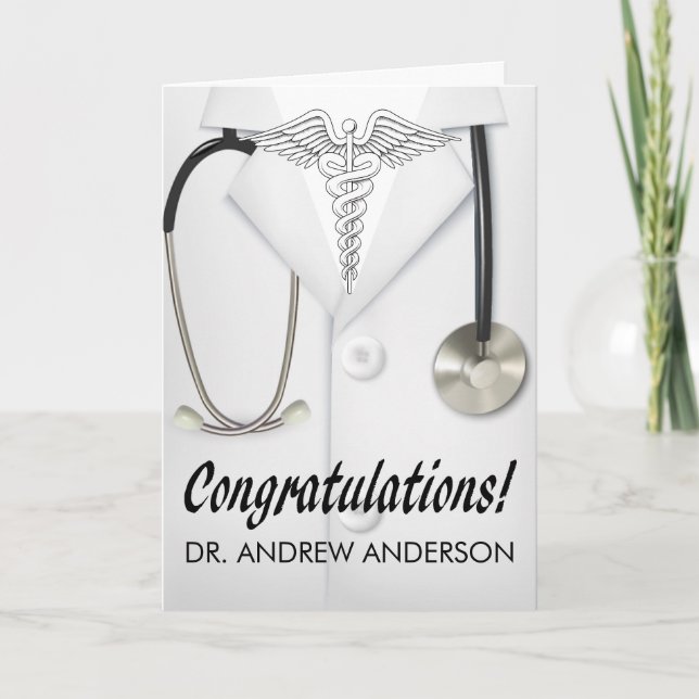 Medical Doctor Congratulation Card (Front)