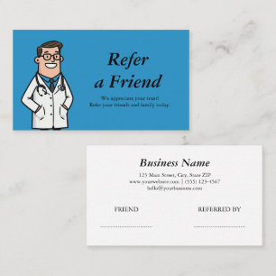 medical doctor Dentist Orthodontist Paediatrician Referral Card