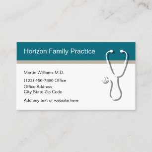 Medical Doctor Family Practice Business Cards
