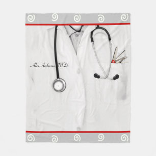 Medical Doctor Fleece Blanket