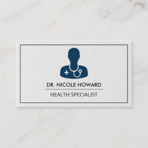 Medical Doctor Logo   Physician Business Card