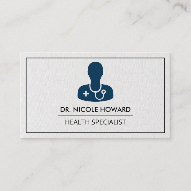 Medical Doctor Logo | Physician Business Card (Front)
