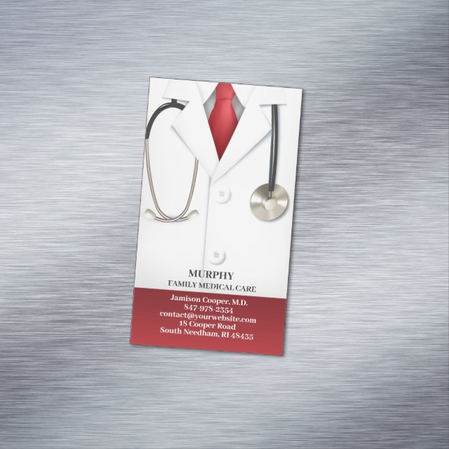 Medical Doctor Magnetic Business Card (In Situ)