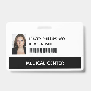 Medical Doctor, MD ID identification Badge
