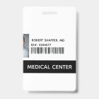 Medical Doctor, MD ID identification Badge