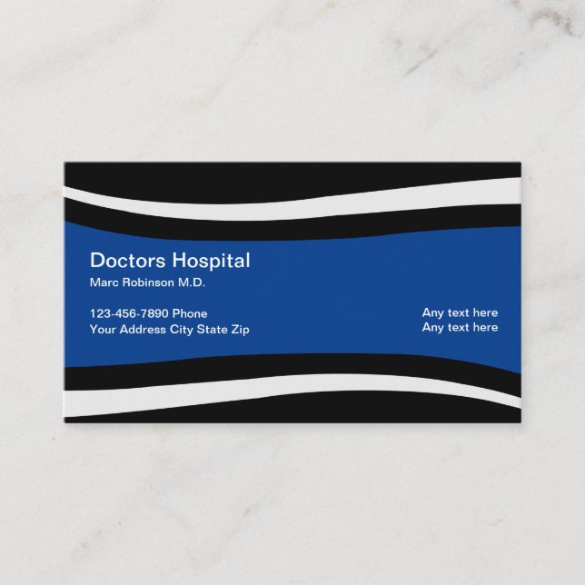 Medical Doctor Modern Business Card (Front)