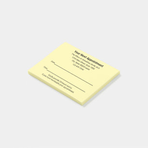 Medical Doctor Next Appointment Reminder Cream Post-it Notes