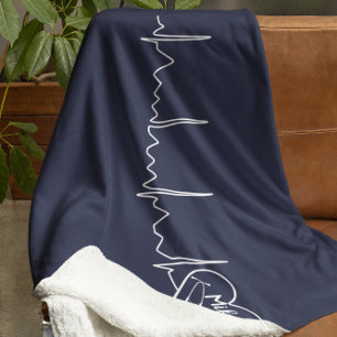 Medical Doctor Nurse Custom Colour Personalised Sherpa Blanket