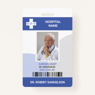 MEDICAL DOCTOR NURSE Health Care Bar Code ID Badge